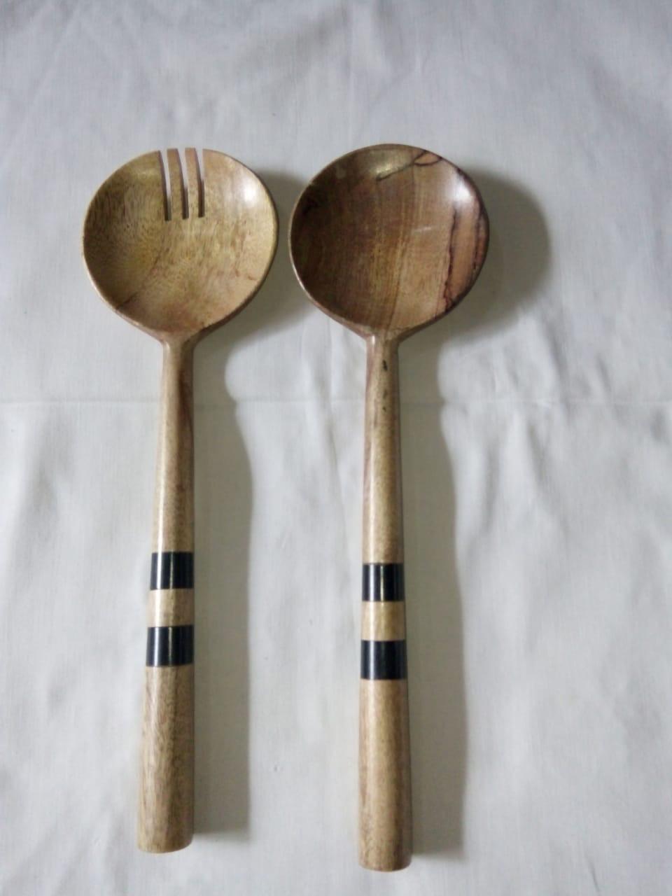 Cutlery wooden spoon set